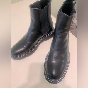 Vegan Leather Chelsea Boots , not worn . Made by Only bought at the Bay